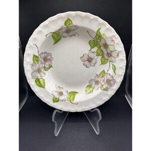 VTG Pope Gosser China Dogwood Shell Edge Serving Bowl Made in USA